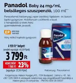 Pingvin Patika Panadol Baby ajánlat