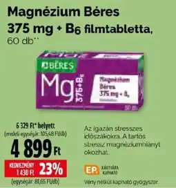 Pingvin Patika Béres magnézium b6 filmtabletta ajánlat