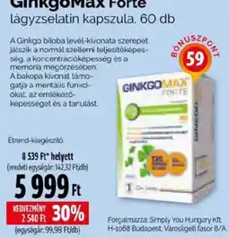 Pingvin Patika GinkgoMax Forte ajánlat