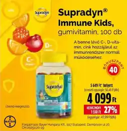 Pingvin Patika Supradyn Immune kids ajánlat
