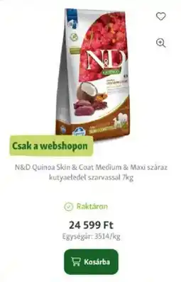 Fressnapf N&D quinoa skin & coat ajánlat