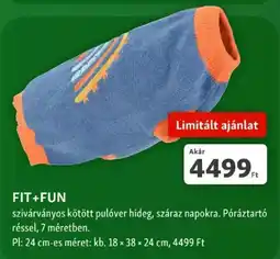 Fressnapf Fit+fun szivárványos kötött pulóver ajánlat