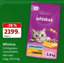 Fressnapf Whiskas szárazeledel ajánlat