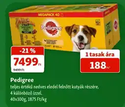 Fressnapf Pedigree teljes értékű nedves eledel felnőtt kutyák részére ajánlat