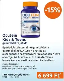 Benu Gyógyszertárak Ocutein kids & teens ajánlat