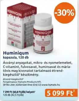 Benu Gyógyszertárak Huminiqum kapszula ajánlat