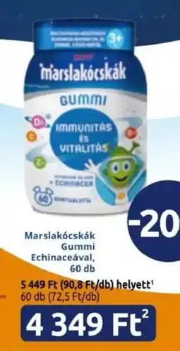 Benu Gyógyszertárak Marslakócskák Gummi Echinaceával ajánlat