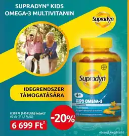 Benu Gyógyszertárak Supradyn kids omega-3 multivitamin ajánlat