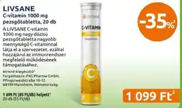 Benu Gyógyszertárak Livsane c-vitamin ajánlat