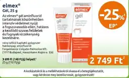 Benu Gyógyszertárak elmex gél ajánlat