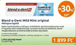 Benu Gyógyszertárak Blend-a-dent műfogsorrögzítő ajánlat