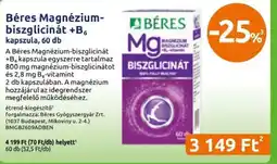 Benu Gyógyszertárak Béres magnézium-biszglicinát +b6 ajánlat