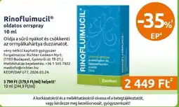 Benu Gyógyszertárak Rinofluimucil oldatos orrspray ajánlat