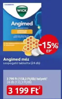 Benu Gyógyszertárak Wick angimed méz ajánlat