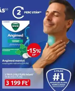 Benu Gyógyszertárak Wick angimed mentol ajánlat