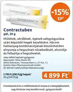 Benu Gyógyszertárak Contractubex gel ajánlat