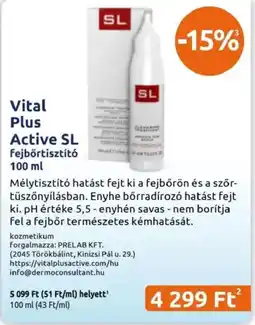 Benu Gyógyszertárak Vital Plus Active SL ajánlat
