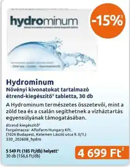Benu Gyógyszertárak Hydrominum ajánlat