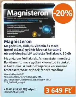 Benu Gyógyszertárak Magnisteron ajánlat