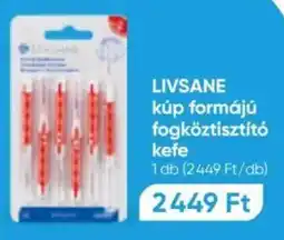Benu Gyógyszertárak Livsane kúp formájú fogköztisztító kefe ajánlat
