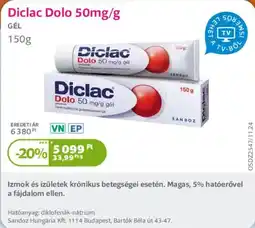 Kulcs Patika Diclac Dolo ajánlat
