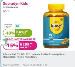 Kulcs Patika Supradyn kids ajánlat