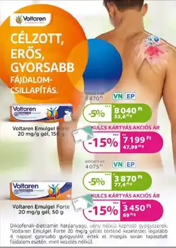 Kulcs Patika Voltaren Emulgel Forte ajánlat