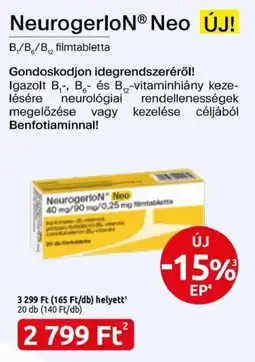 Benu Gyógyszertárak NeurogerloN Neo ajánlat