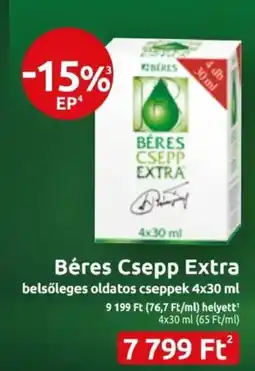 Benu Gyógyszertárak Béres csepp extra ajánlat
