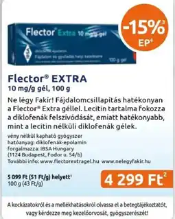 Benu Gyógyszertárak Flector extra ajánlat