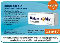 Benu Gyógyszertárak Rutascorbin ajánlat
