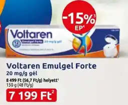 Benu Gyógyszertárak Voltaren emulgel forte ajánlat