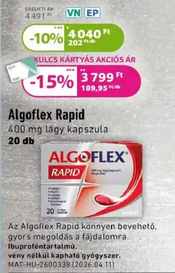 Kulcs Patika algoflex rapid ajánlat