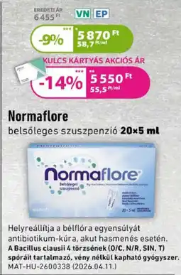 Kulcs Patika Normaflore belsőleges szuszpenzió ajánlat