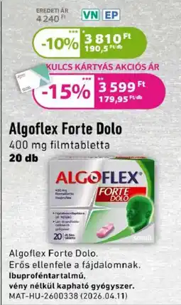 Kulcs Patika Algoflex forte dolo ajánlat