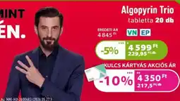 Kulcs Patika Algopyrin Trio tabletta ajánlat