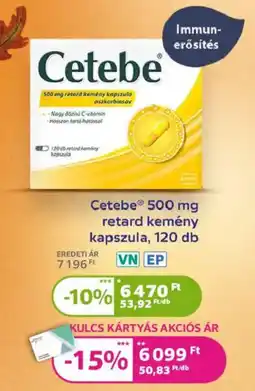 Kulcs Patika Cetebe retard kemény kapszula ajánlat