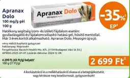 Benu Gyógyszertárak Apranax Dolo ajánlat
