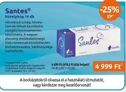 Benu Gyógyszertárak Santes hüvelykúp ajánlat