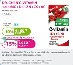 Kulcs Patika Dr. Chen c-vitamin ajánlat