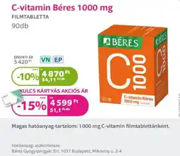 Kulcs Patika Béres c-vitamin ajánlat