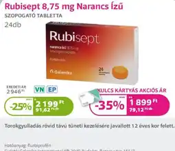Kulcs Patika Rubisept ajánlat