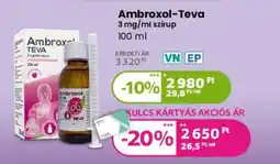 Kulcs Patika Ambroxol-teva ajánlat