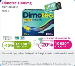 Kulcs Patika Dimotec ajánlat