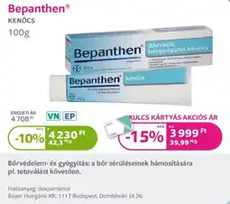 Kulcs Patika Bepanthen kenőcs ajánlat
