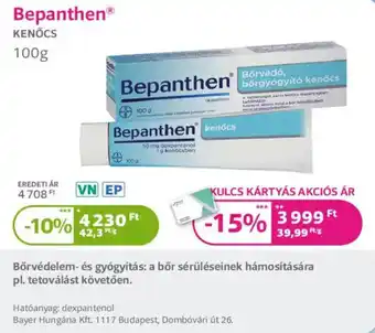 Bepanthen kenőcs