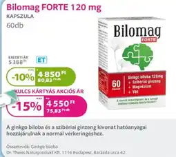 Kulcs Patika Bilomag forte ajánlat