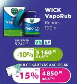 Kulcs Patika wick vaporum ajánlat