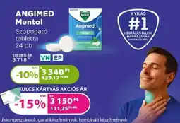 Kulcs Patika Angimed Mentol ajánlat