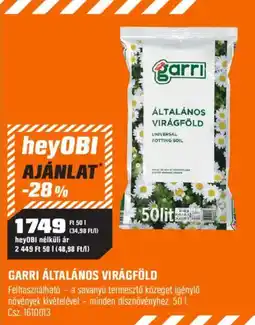 OBI garri általános virágföld ajánlat
